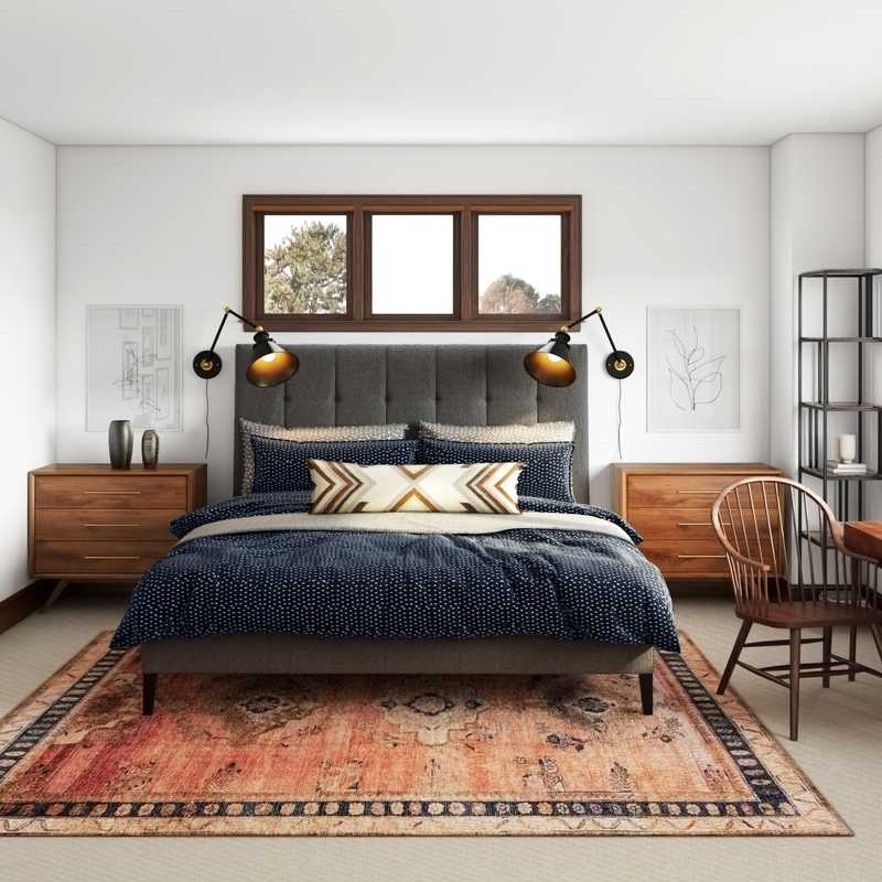 Eclectic, Bohemian, Global Bedroom Design by Havenly Interior Designer Robyn