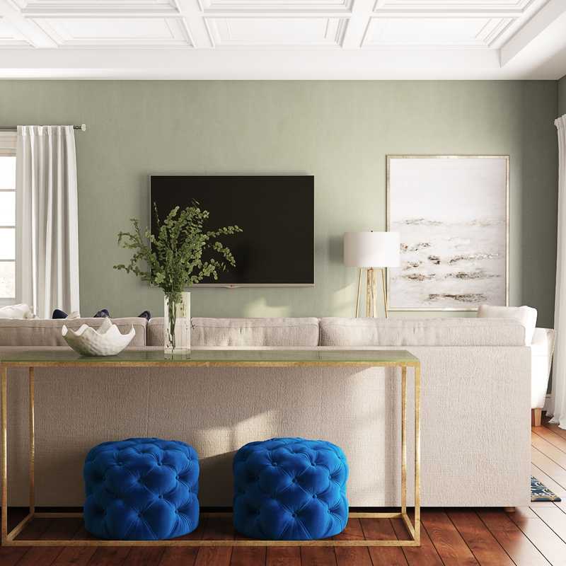 Modern, Farmhouse Living Room Design by Havenly Interior Designer Tatiana