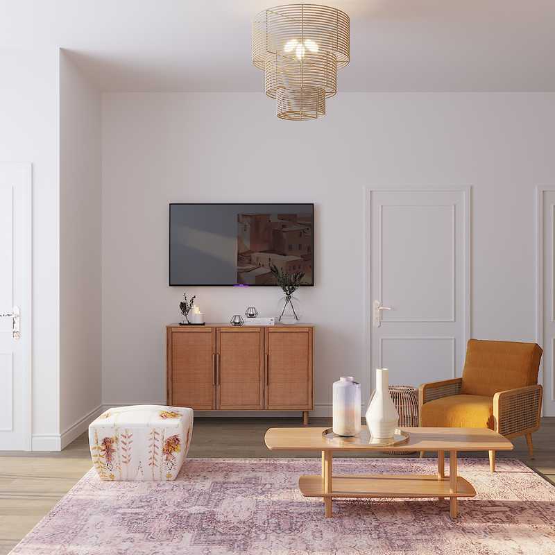 Bohemian Living Room Design by Havenly Interior Designer Ghianella