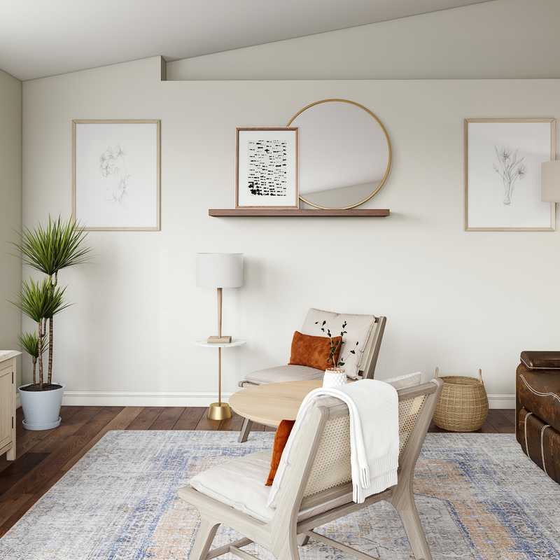 Modern, Rustic Living Room Design by Havenly Interior Designer Laura