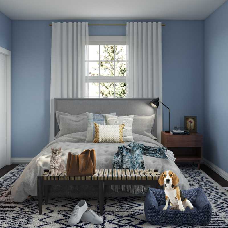 Modern, Eclectic Bedroom Design by Havenly Interior Designer Allie
