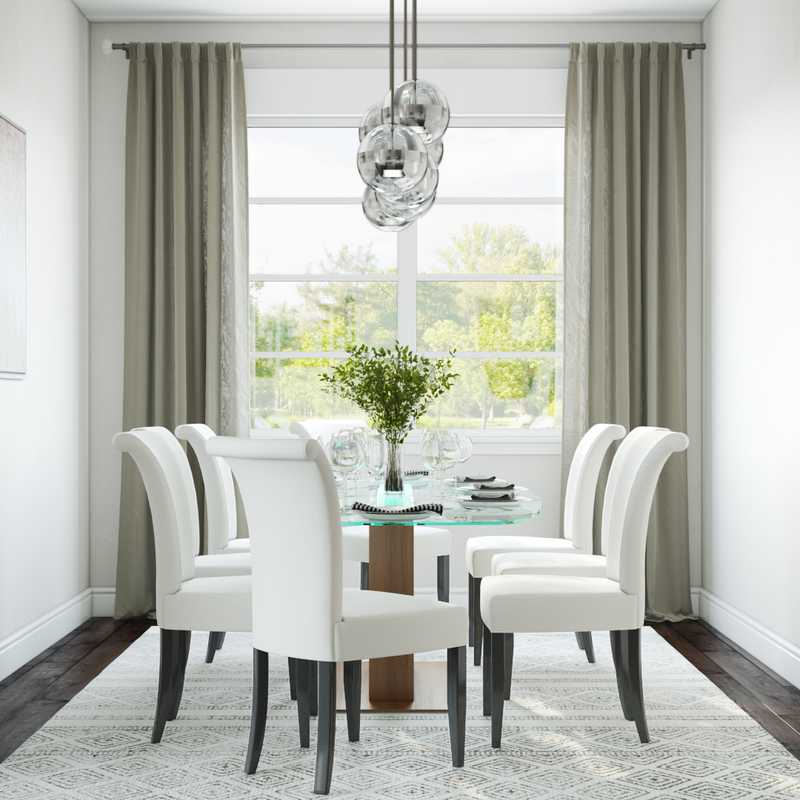 Contemporary, Modern, Midcentury Modern Dining Room Design by Havenly Interior Designer Julie