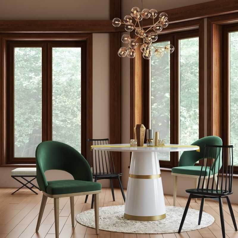 Modern, Glam Dining Room Design by Havenly Interior Designer Rebecca