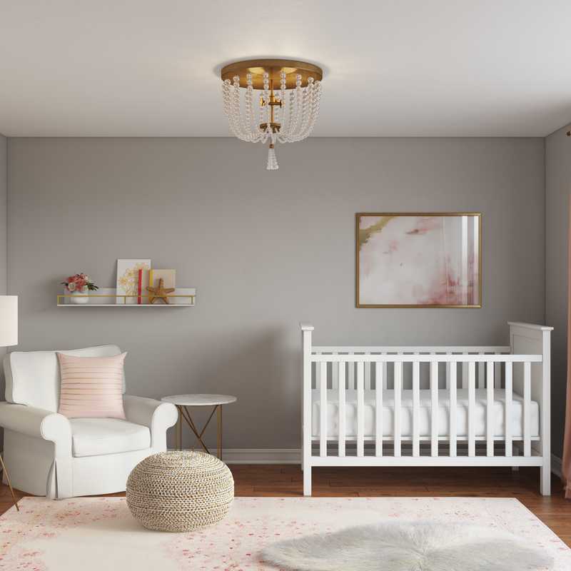 Modern, Glam Nursery Design by Havenly Interior Designer Brooke
