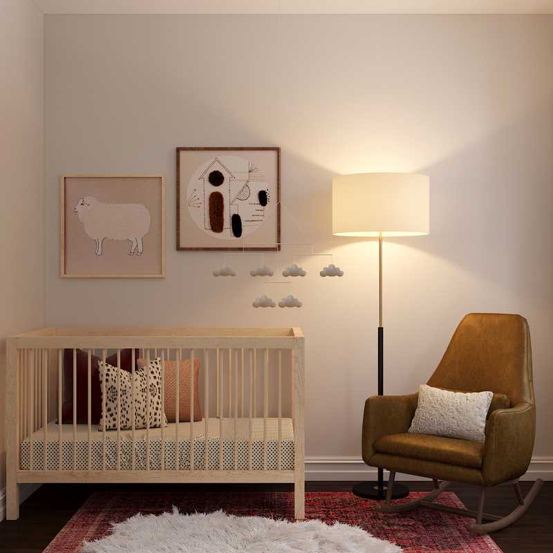 Bohemian, Scandinavian Nursery Design by Havenly Interior Designer Melissa