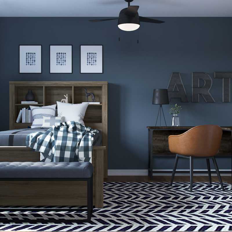 Eclectic, Bohemian Bedroom Design by Havenly Interior Designer Laura