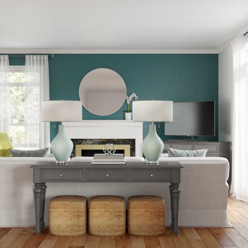 Classic, Coastal Living Room Design by Havenly Interior Designer Yoseika