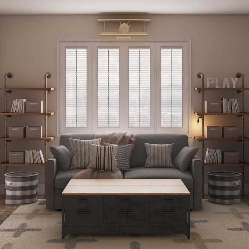 Industrial, Farmhouse, Rustic, Transitional Bedroom Design by Havenly Interior Designer Stacy