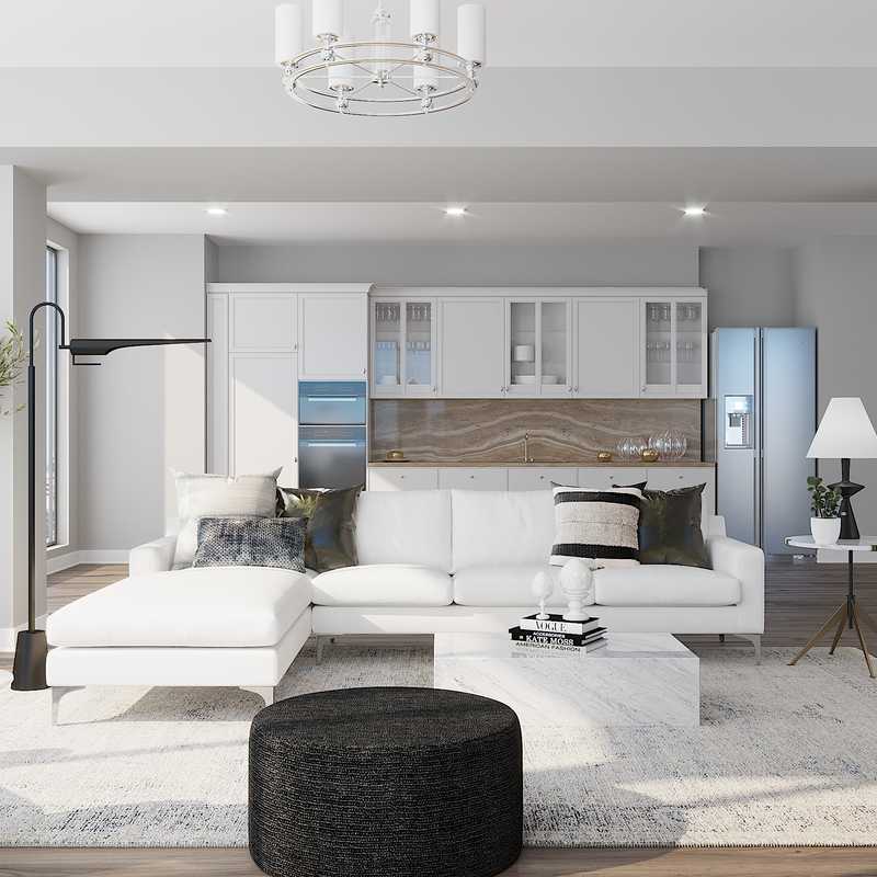 Modern, Eclectic Living Room Design by Havenly Interior Designer Alexis