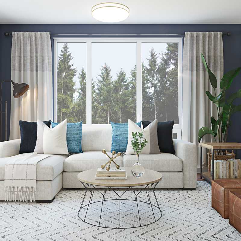 Modern, Farmhouse Living Room Design by Havenly Interior Designer Katie