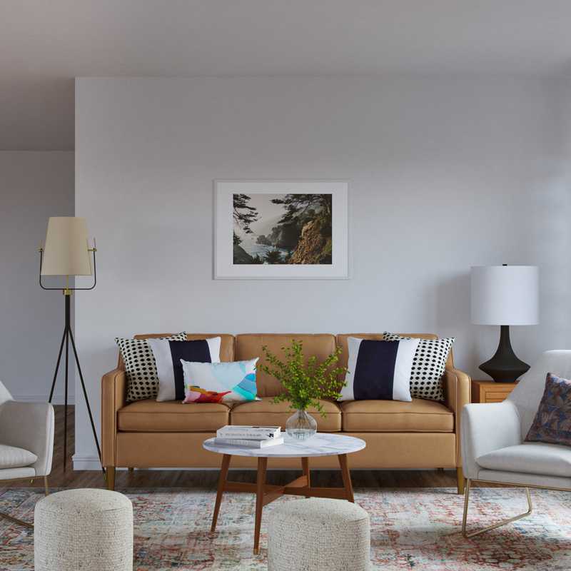 Modern, Eclectic Living Room Design by Havenly Interior Designer Annie