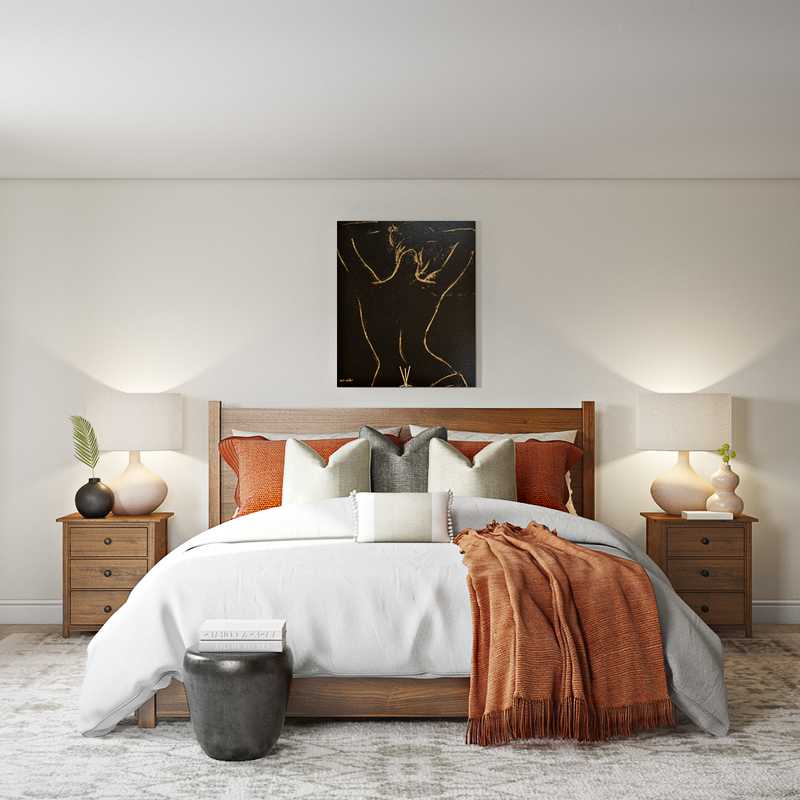 Eclectic, Transitional Bedroom Design by Havenly Interior Designer Stacy