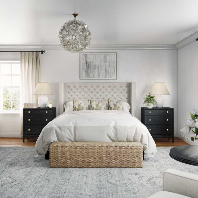 Contemporary, Glam, Transitional Bedroom Design by Havenly Interior Designer Sarah