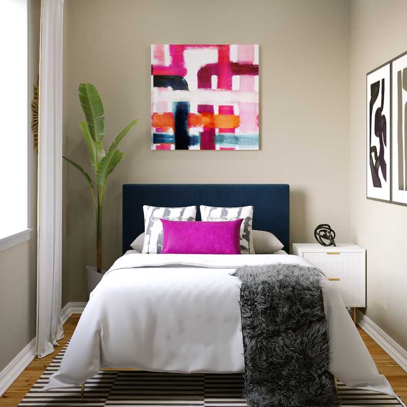 Eclectic, Glam Bedroom Design by Havenly Interior Designer Danielle