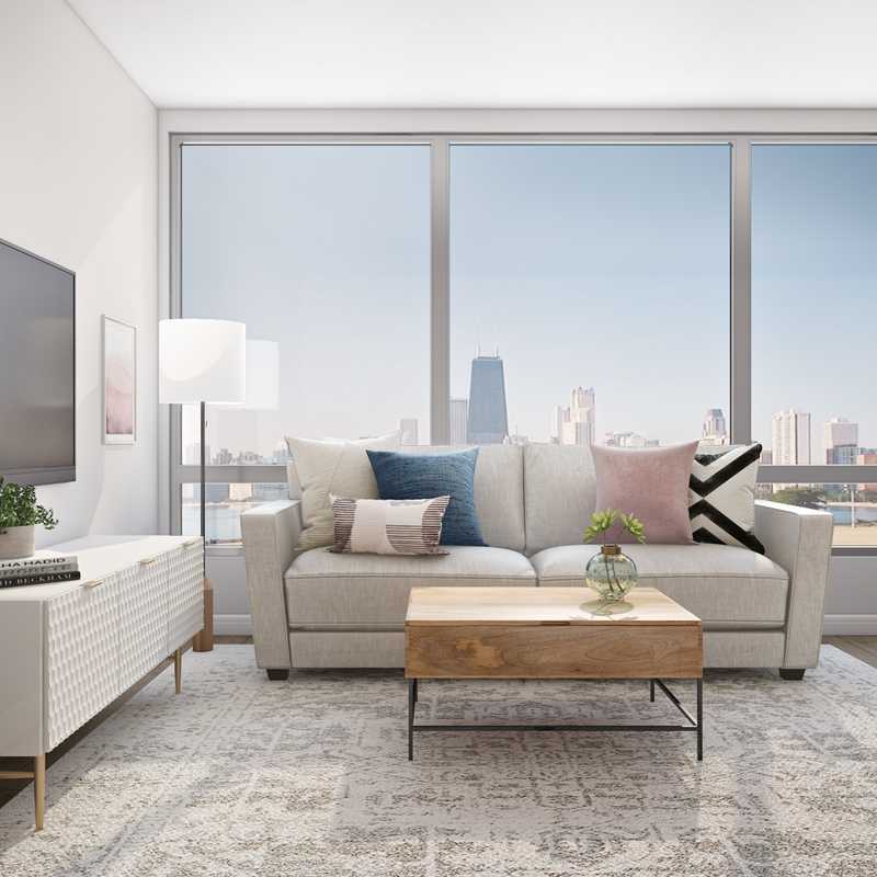 Modern, Minimal Living Room Design by Havenly Interior Designer Randi