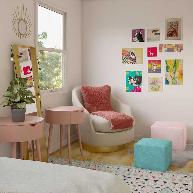 Modern, Bohemian Bedroom Design by Havenly Interior Designer Lena