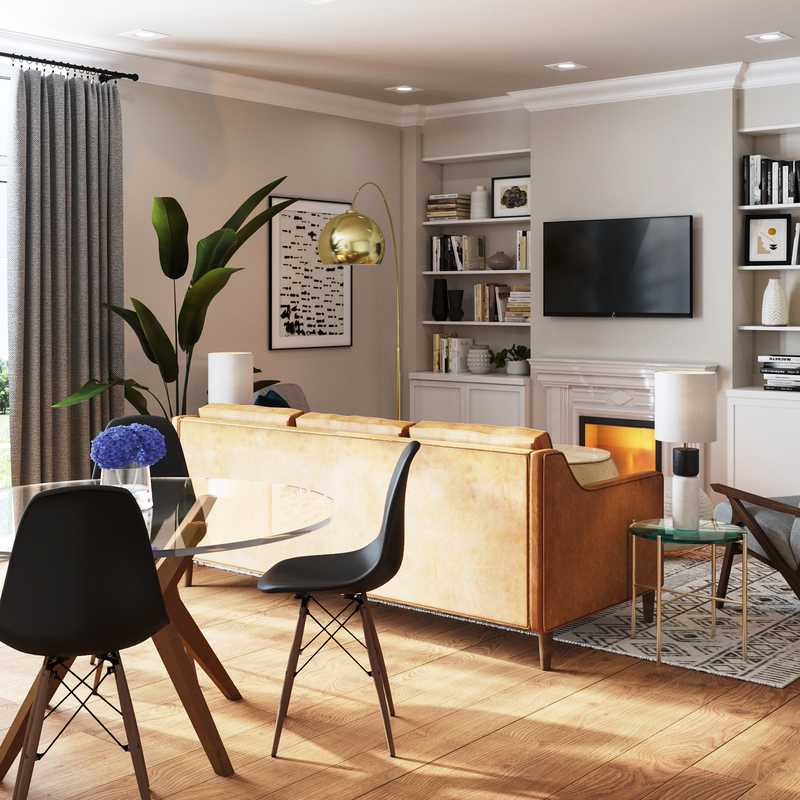 Contemporary, Classic Living Room Design by Havenly Interior Designer Jenette
