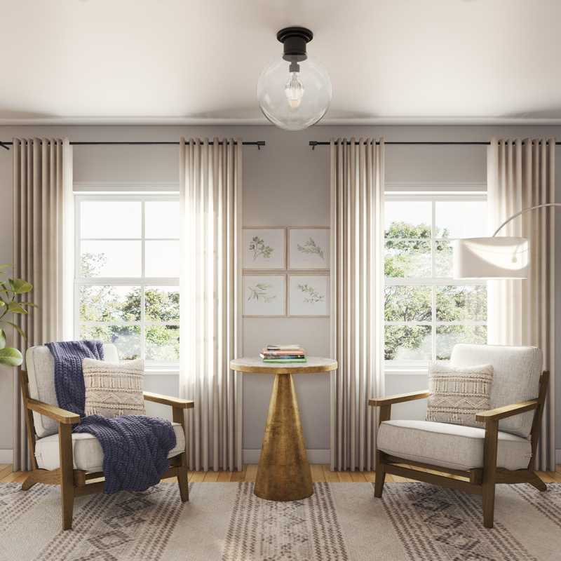 Farmhouse, Rustic Living Room Design by Havenly Interior Designer Cassie