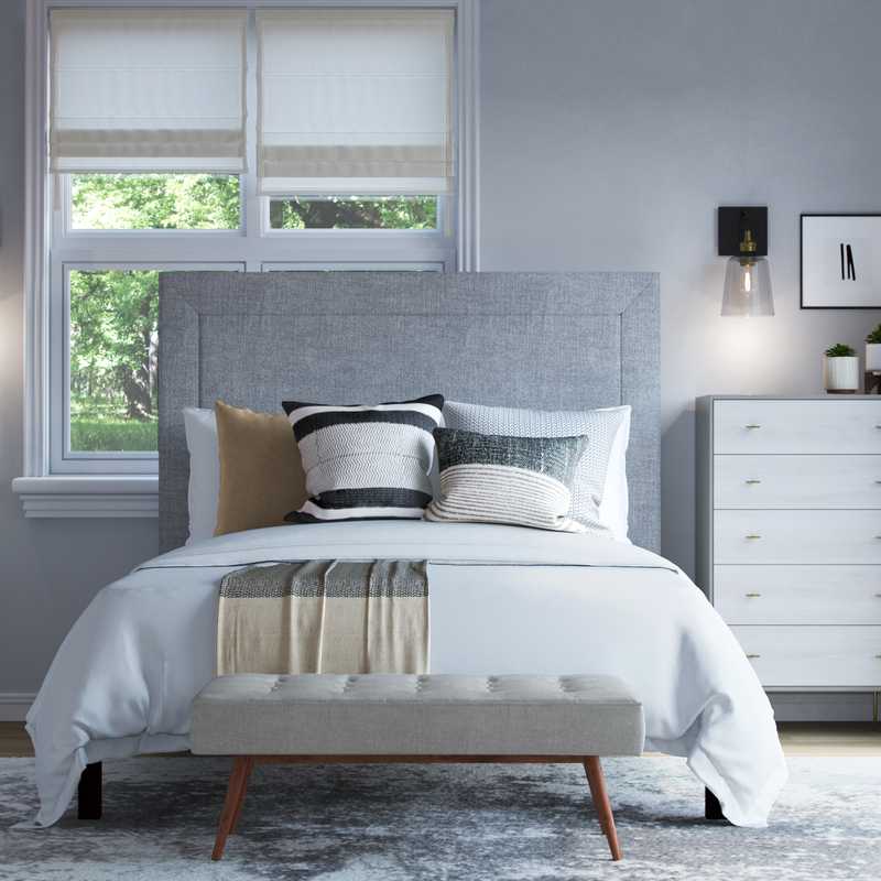 Modern, Minimal, Scandinavian Bedroom Design by Havenly Interior Designer Makena