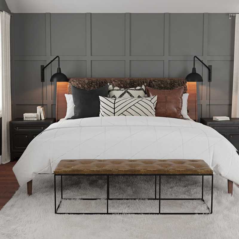 Modern, Industrial Bedroom Design by Havenly Interior Designer Hannah