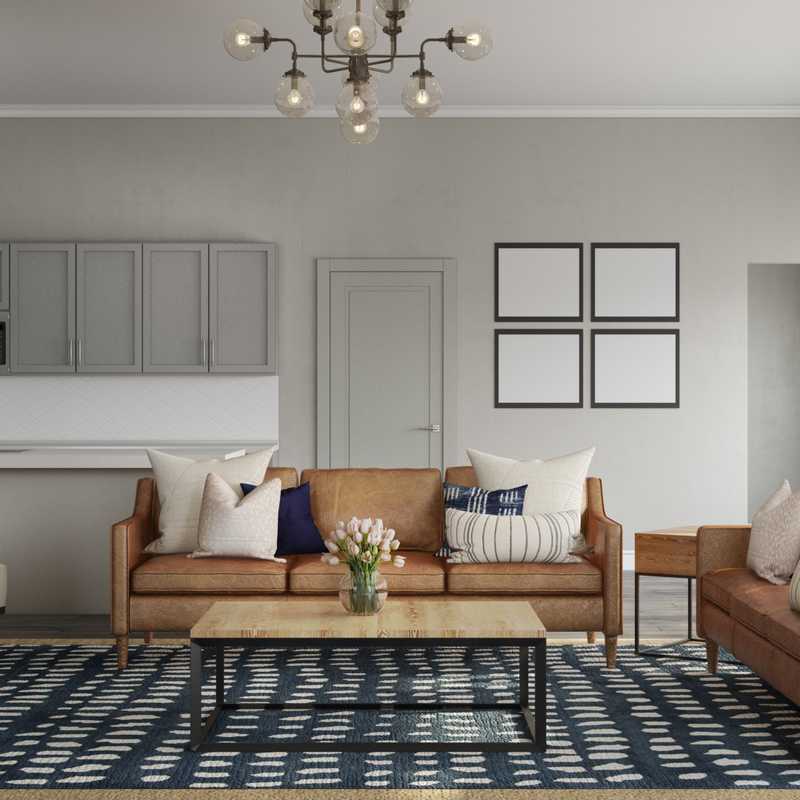 Modern, Rustic Living Room Design by Havenly Interior Designer Dani