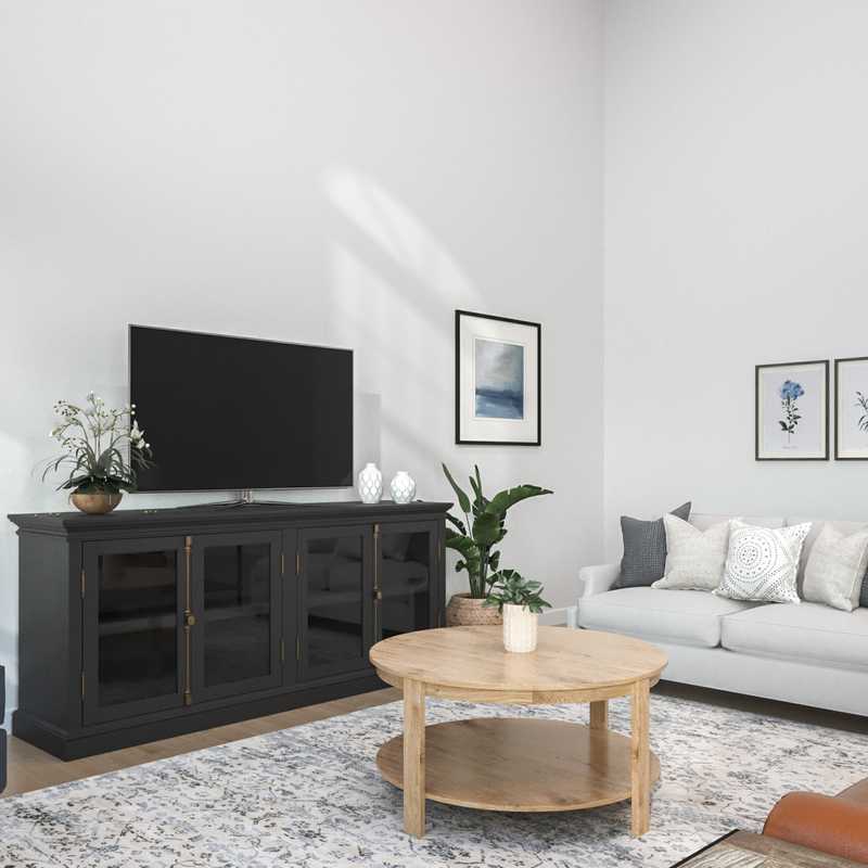 Modern, Transitional, Minimal Living Room Design by Havenly Interior Designer Michelle