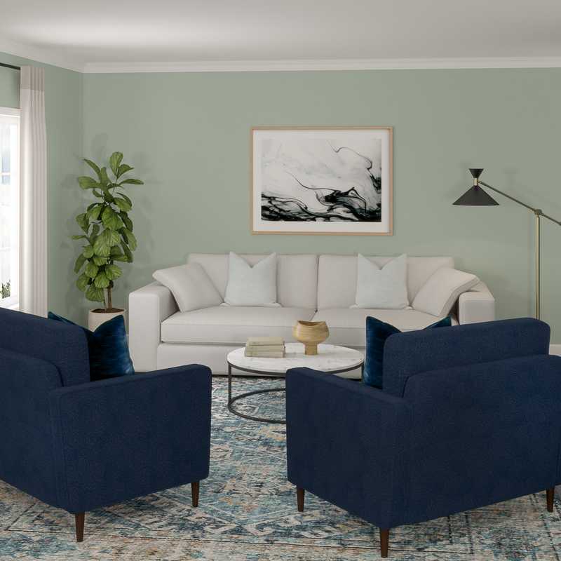 Contemporary, Modern, Minimal, Scandinavian Living Room Design by Havenly Interior Designer Katherine