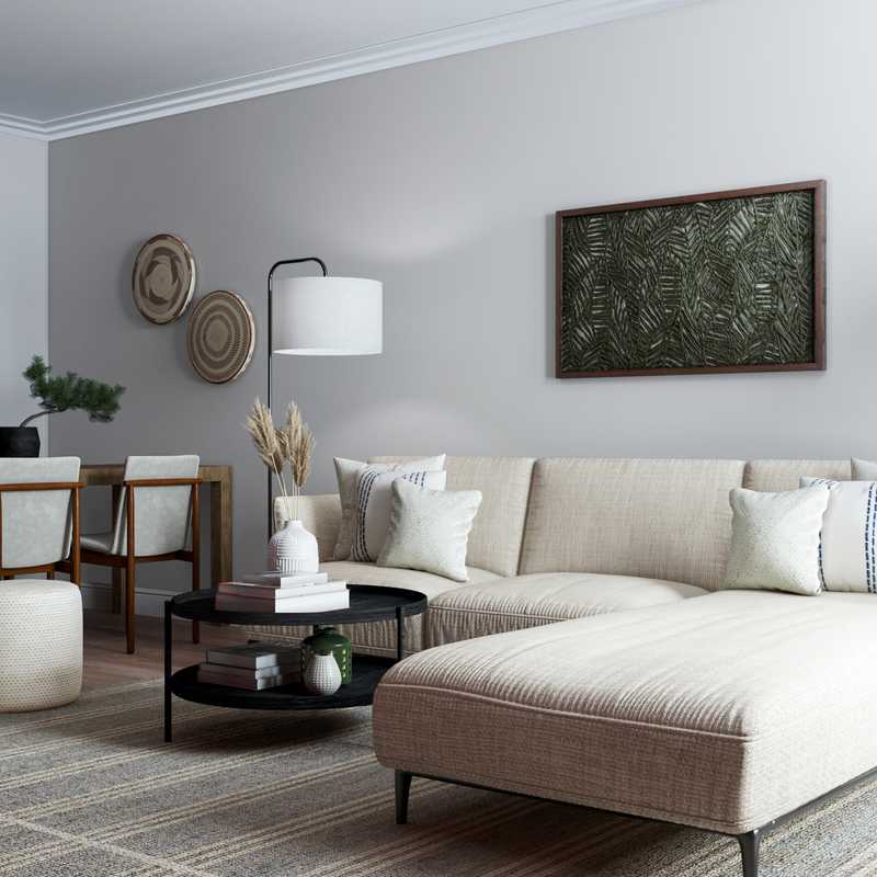Midcentury Modern, Scandinavian Living Room Design by Havenly Interior Designer Megan