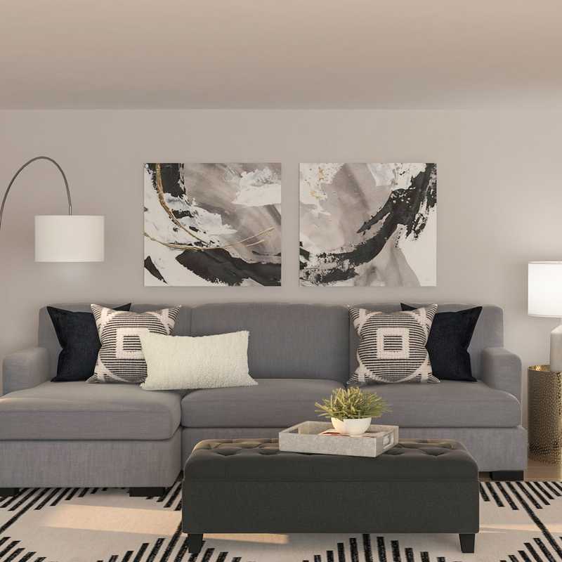 Modern Living Room Design by Havenly Interior Designer Emily