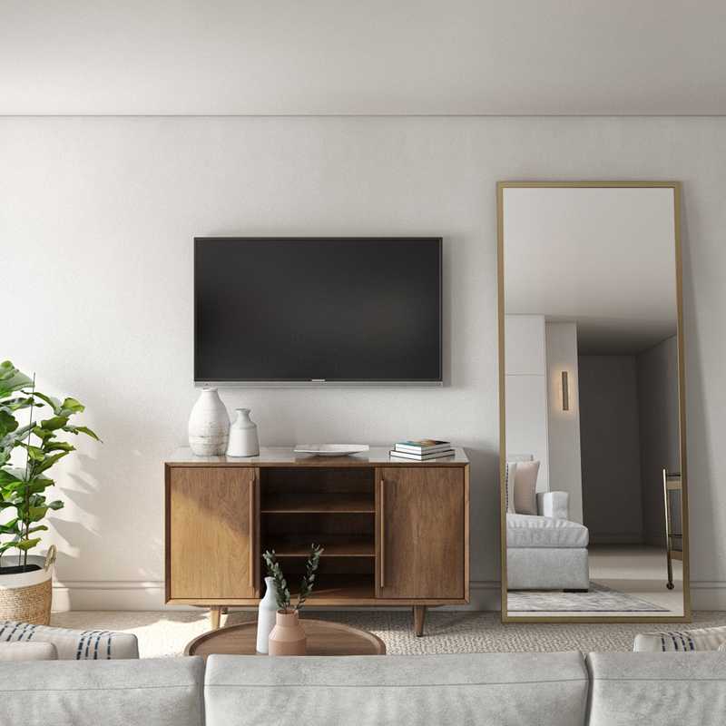 Eclectic, Bohemian, Traditional Living Room Design by Havenly Interior Designer Lilly