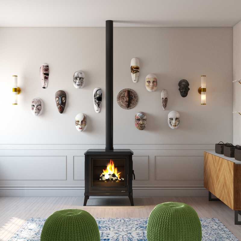 Eclectic Living Room Design by Havenly Interior Designer Erin