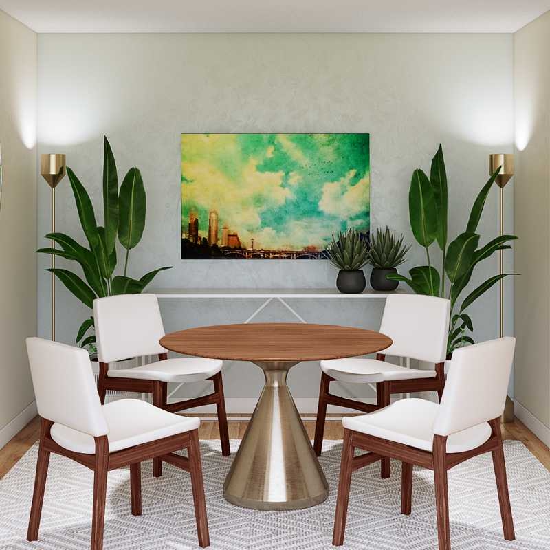 Eclectic Dining Room Design by Havenly Interior Designer Julio