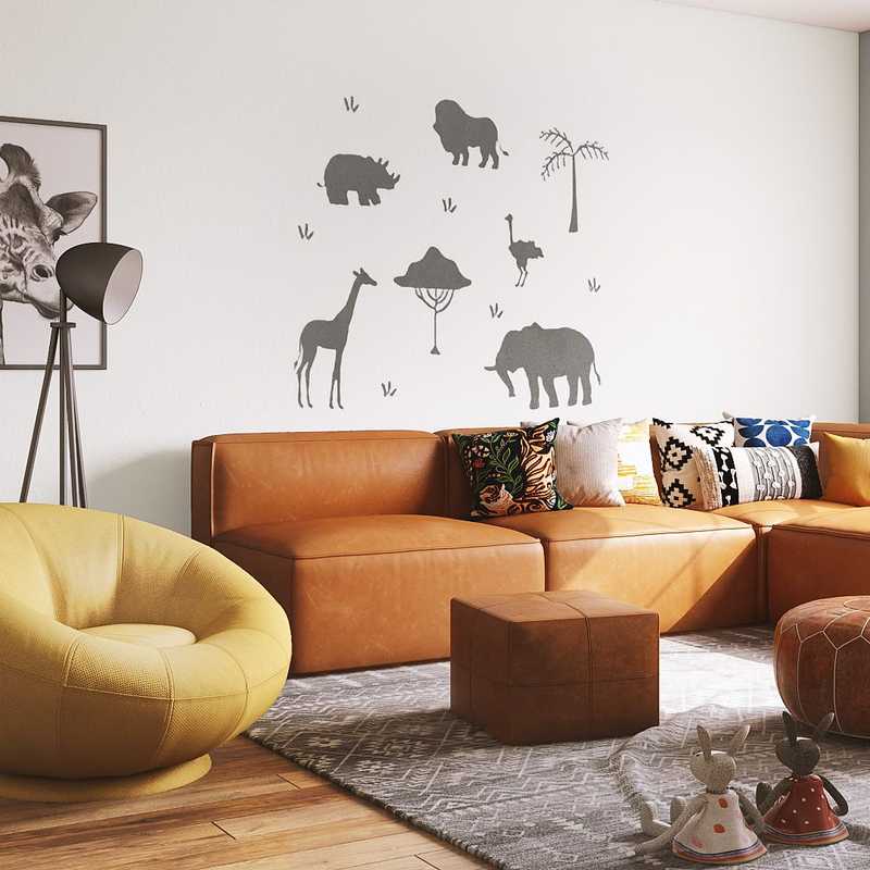 Bohemian, Global Living Room Design by Havenly Interior Designer Hadasa