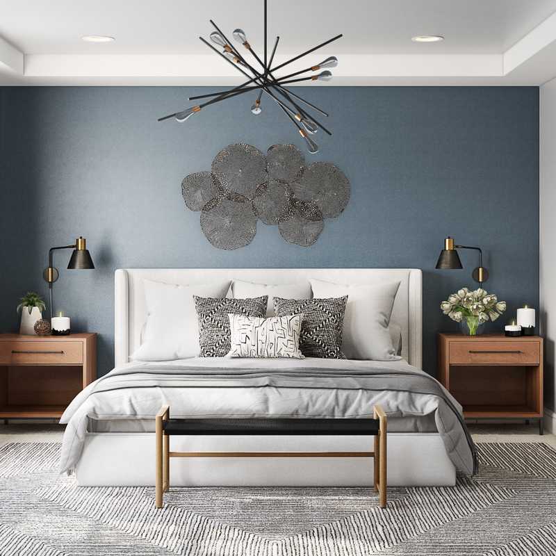 Contemporary, Modern, Glam, Transitional Bedroom Design by Havenly Interior Designer Fendy