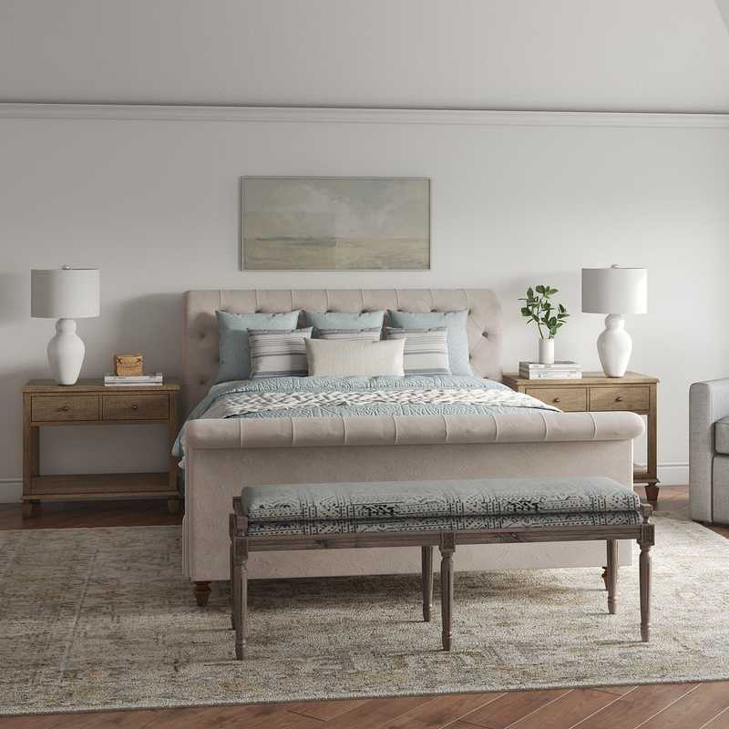 Traditional, Farmhouse Bedroom Design by Havenly Interior Designer Nichole