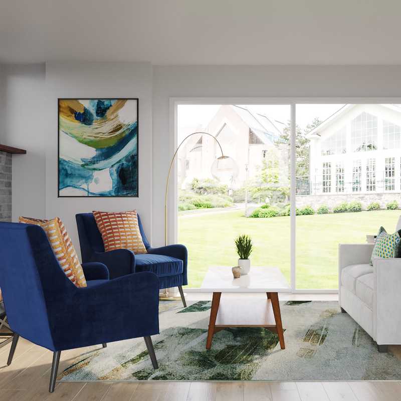 Eclectic, Bohemian Living Room Design by Havenly Interior Designer Morgan