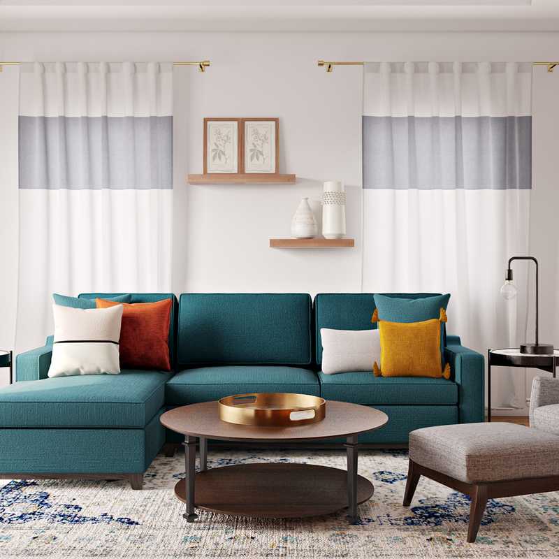 Modern Living Room Design by Havenly Interior Designer Brinker