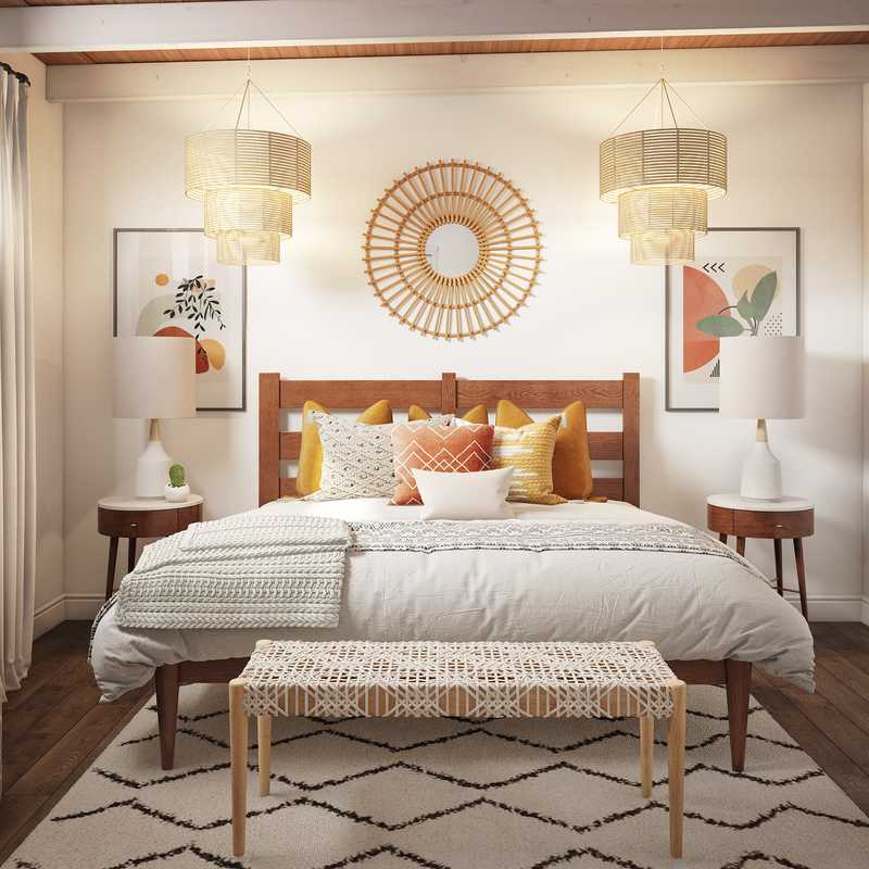 Bohemian, Global Bedroom Design by Havenly Interior Designer Ashlyn
