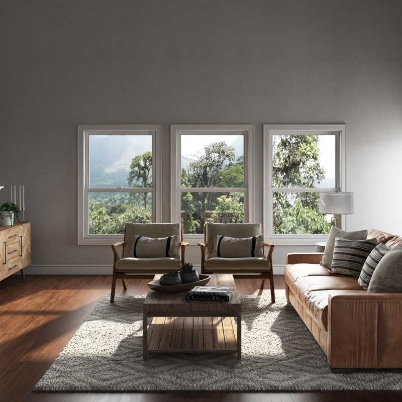 Modern, Bohemian, Midcentury Modern, Scandinavian Living Room Design by Havenly Interior Designer Laura
