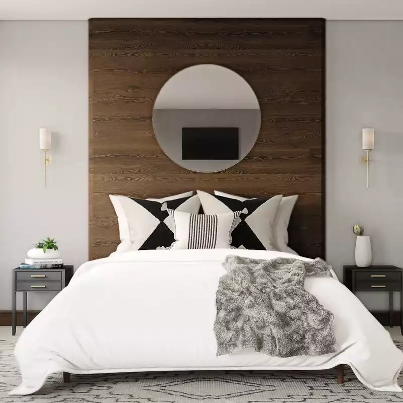 Contemporary, Modern, Glam Bedroom Design by Havenly Interior Designer Lindsay