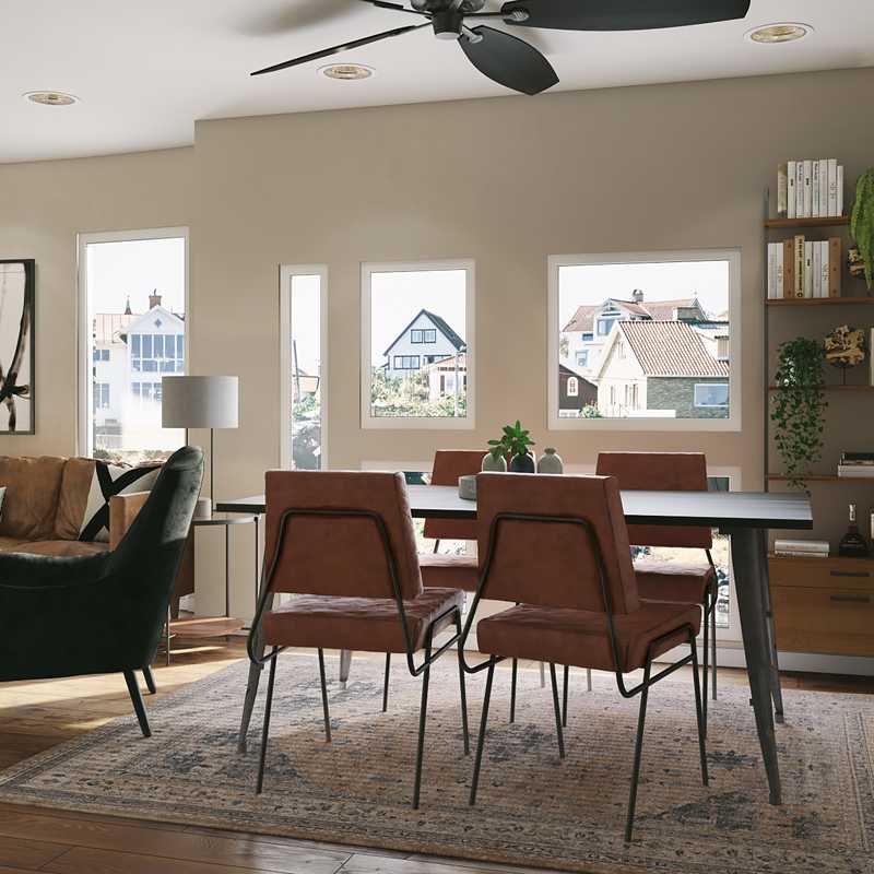 Modern, Industrial Living Room Design by Havenly Interior Designer Madison