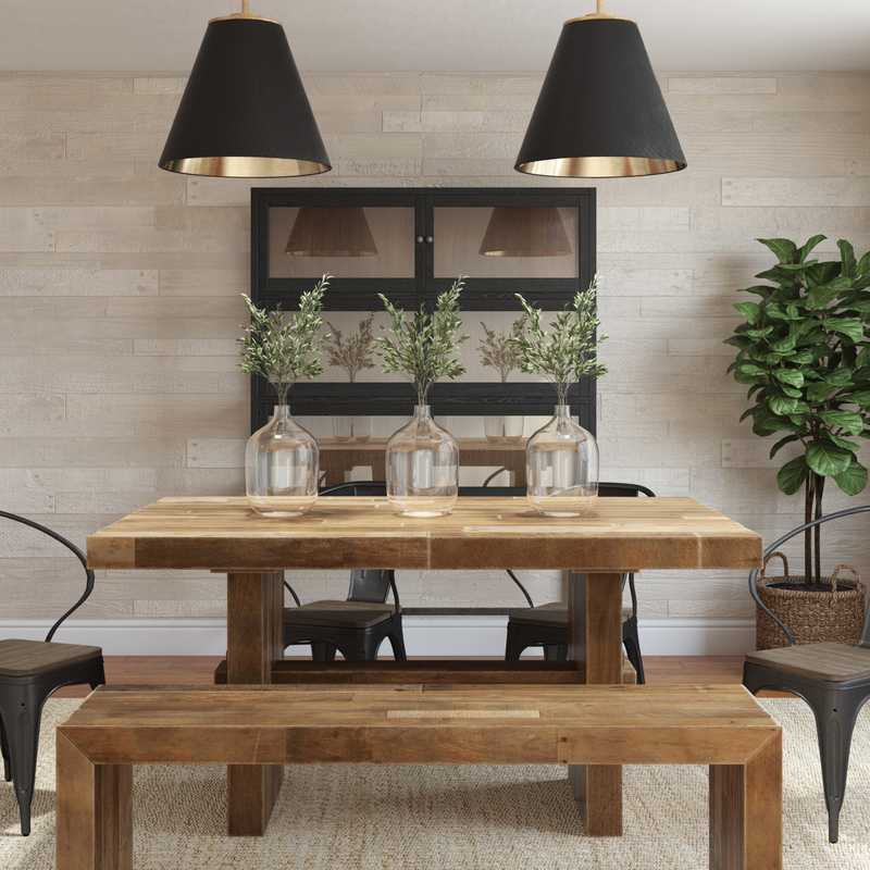 Modern, Industrial, Rustic Dining Room Design by Havenly Interior Designer Elyse