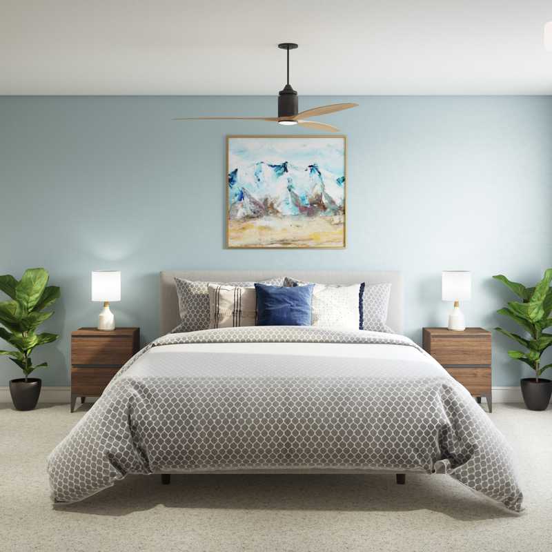 Classic, Midcentury Modern Bedroom Design by Havenly Interior Designer Laura