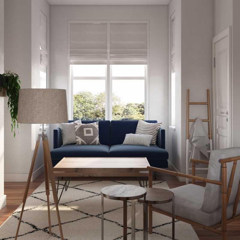 Bohemian, Midcentury Modern Living Room Design by Havenly Interior Designer Seireen