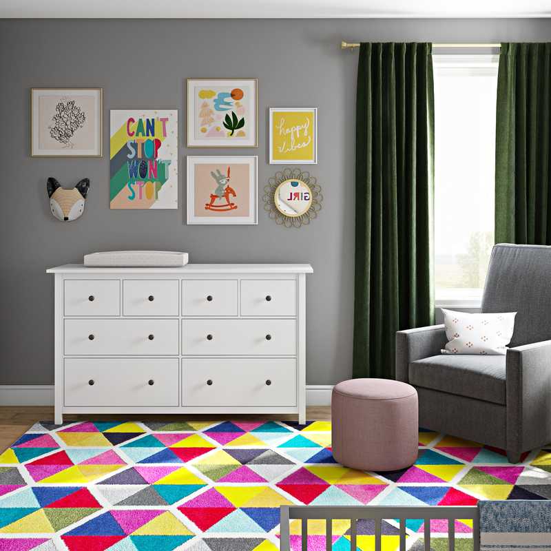 Modern, Eclectic Nursery Design by Havenly Interior Designer Sarah