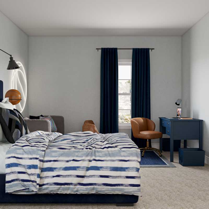 Modern, Industrial Bedroom Design by Havenly Interior Designer Ashley