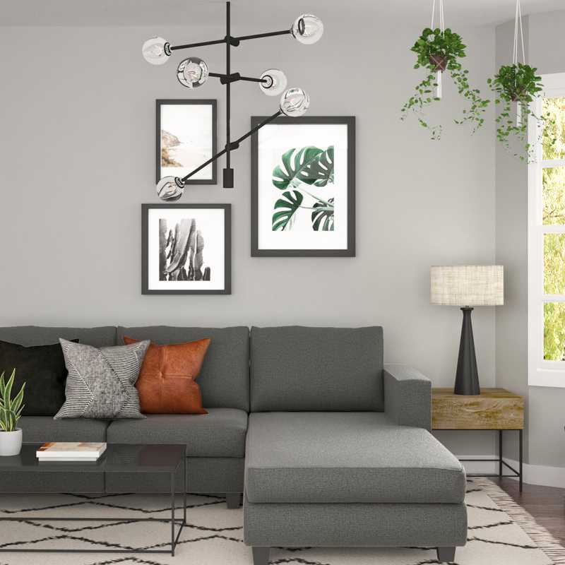 Modern, Industrial Living Room Design by Havenly Interior Designer Rafaela