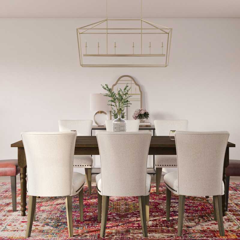 Classic, Coastal, Farmhouse, Transitional Dining Room Design by Havenly Interior Designer Taylor