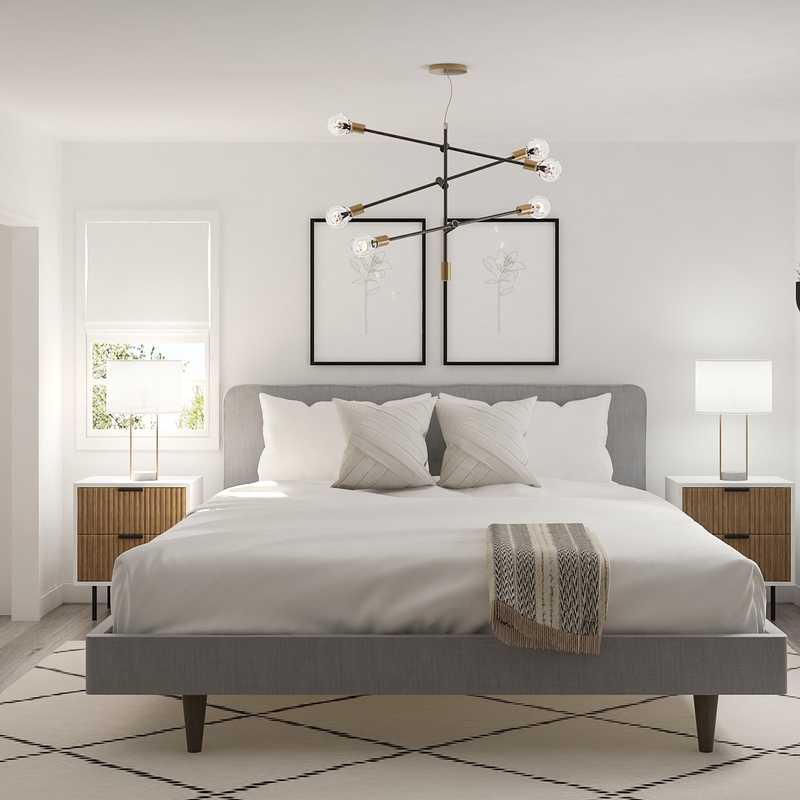 Bohemian, Scandinavian Bedroom Design by Havenly Interior Designer Andrea