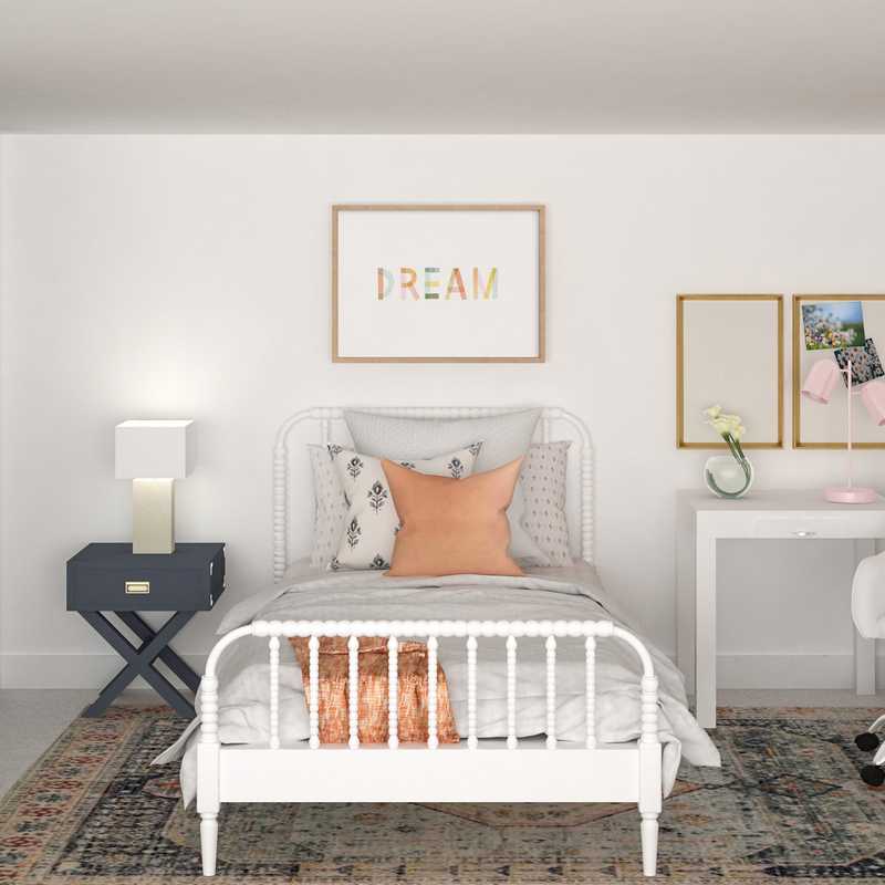 Contemporary, Transitional Bedroom Design by Havenly Interior Designer Sarah